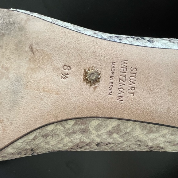 Stuart Weitzman Snakeskin Kitten Heels. -Like new condition. - Picture 3 of 8